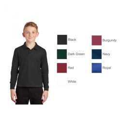 Port Authority® Youth Silk Touch™ Long Sleeve Polo Shirt